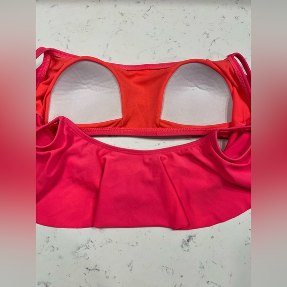 Pink Ruffle Swimsuit Top - Picture 3 of 4